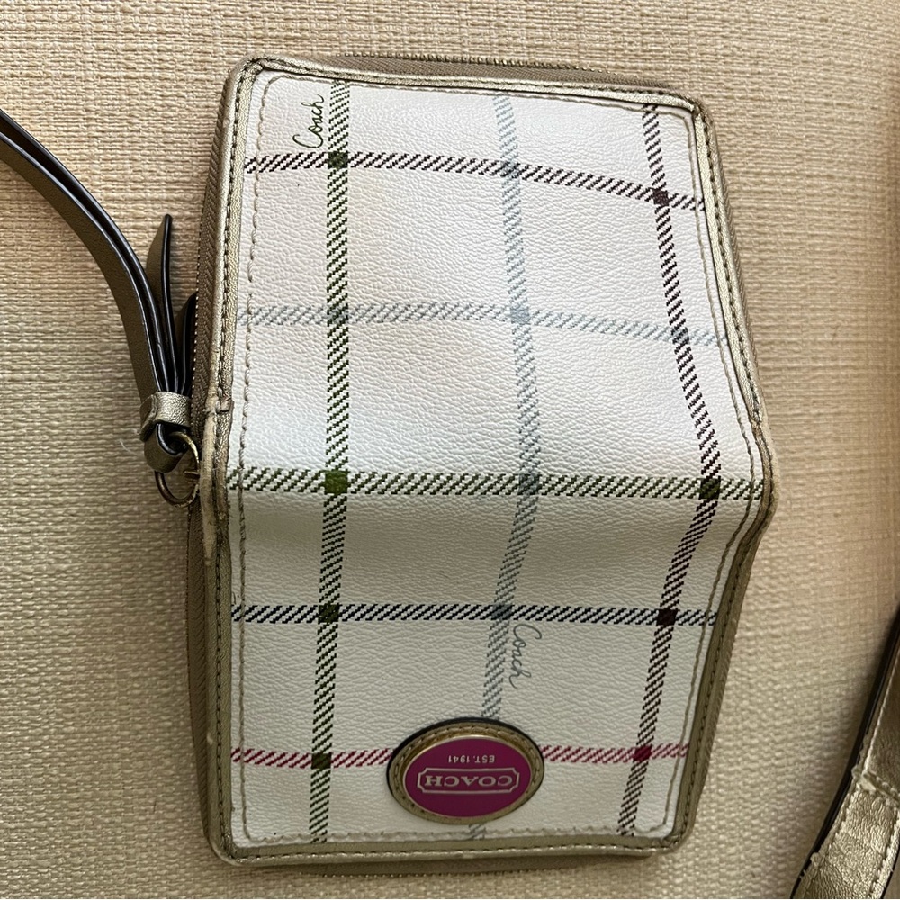 Coach Peyton Tattersall Crossbody Bag and Wallet Set - Picture 6 of 6